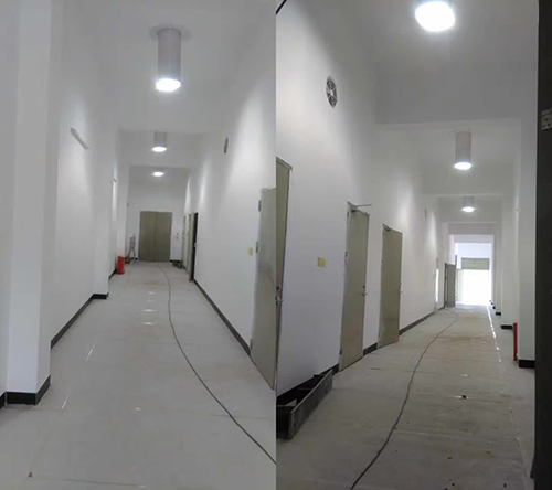 清遠變電站導光管照明室內(nei) 效果